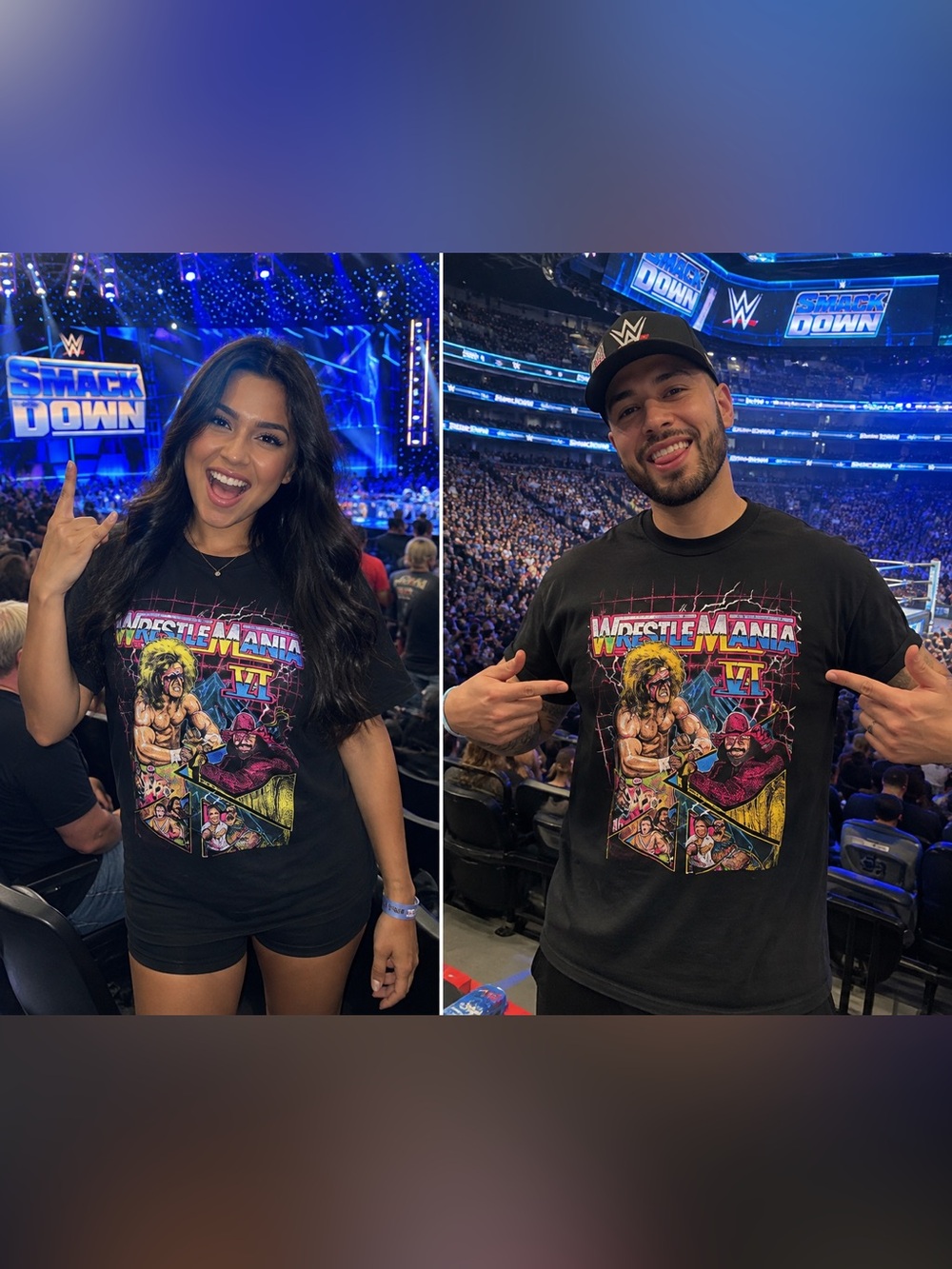 WWE WrestleMania Legends Classic Wrestling Graphic T-Shirt black ( Unisex )